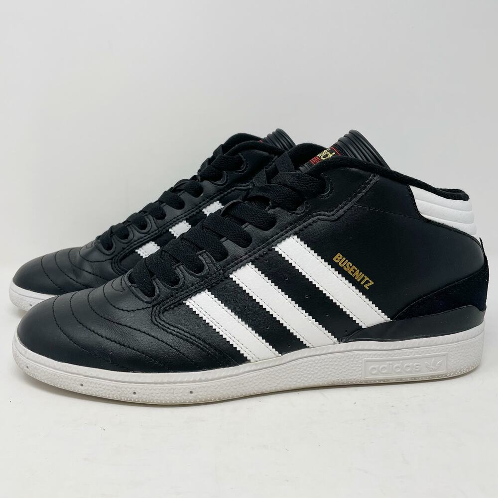Adidas Busenitz Pro Mid Black White Mens Size 9 F37355